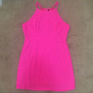Hot pink dress